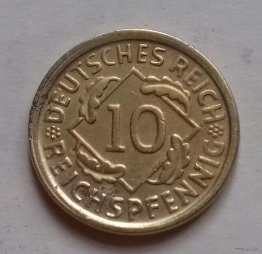 10 пфеннигов, Германия 1924 D