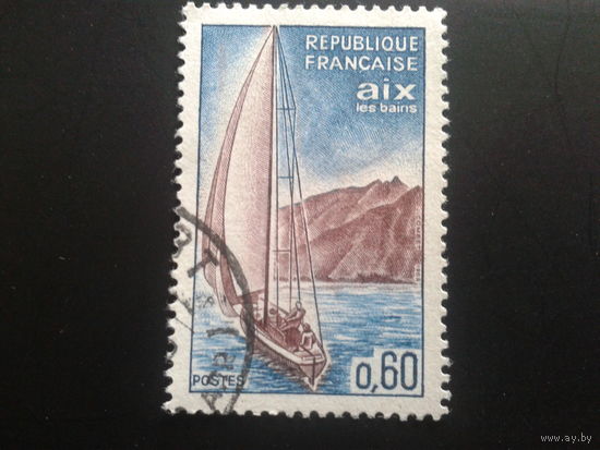Франция 1965 парусная лодка