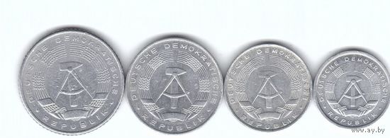 ГДР набор 4 монеты