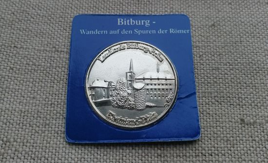 Медаль Wandergroschen 2001 G13542 - Район Битбург-Прюм - Немецкая спортивная федерация BVR ASL. Германия