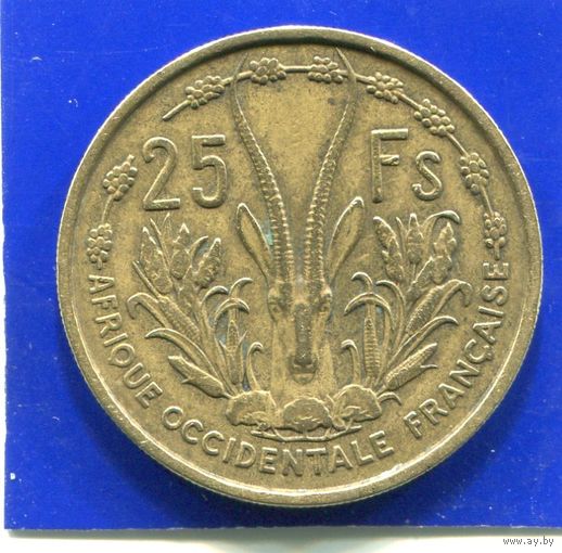 Французская Западная Африка 25 франков 1956