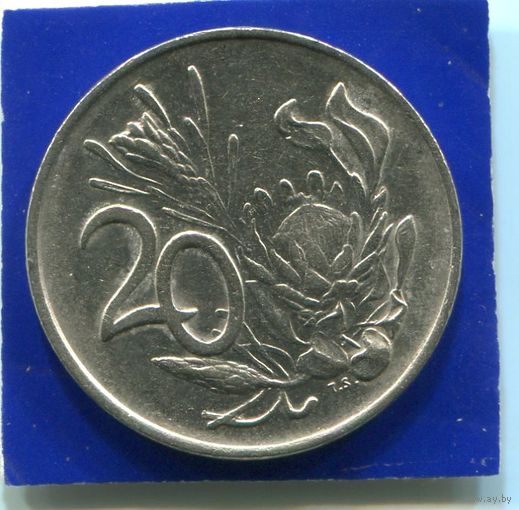 ЮАР , Южная Африка 20 центов 1977