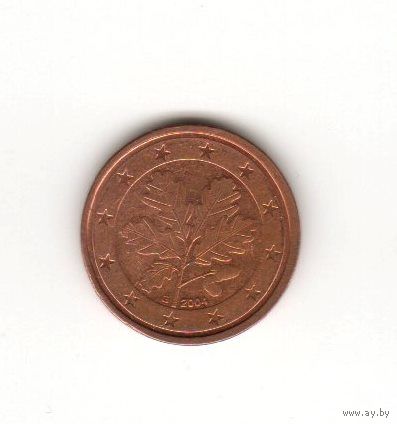 2 евроцента Германия 2004 G Лот 6908