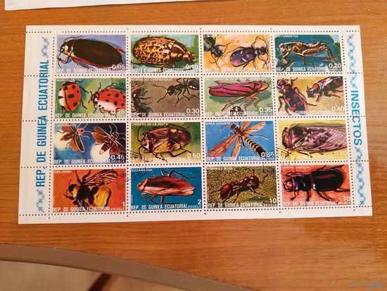 1974 Экваториальная Гвинея фауна насекомые(4-13)
