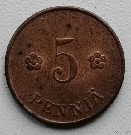 Финляндия 5 пенни 1921