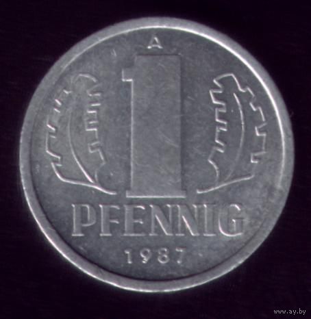 1 пфенниг 1987 год ГДР 20