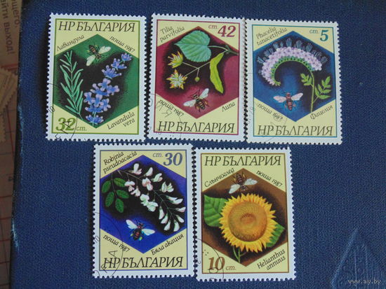 Болгария 1987 г. Цветы.