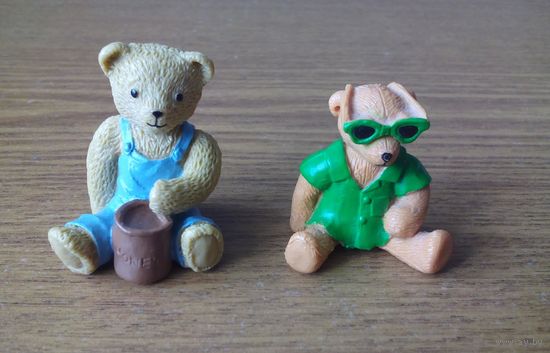 Мишки Тедди: Gordon, Paul The Beach Bear (пляжный медведь Teddy Bear, Teddy in my pocket (Orsetti tascabili), PICNIC SET (Pic-Nic Set) 1995г. M.E.G. (Vivid Imaginations, GIG, Kellogg's) Возможен обмен