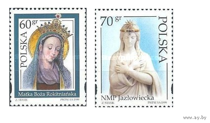 Польша 1999 Святой Девы Рокитного и Szymanow Иконы Живопись**
