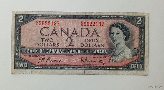 Канада. 2 доллара 1954 г.
