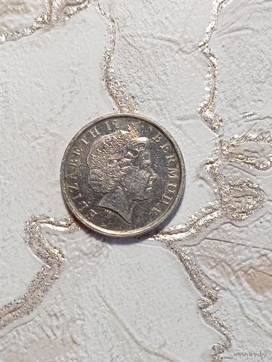 Бермуды 10 центов 1999 года .