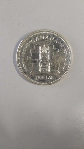 Канада 1 доллар 1977 25 лет вступлению на престол Королевы Елизаветы II
