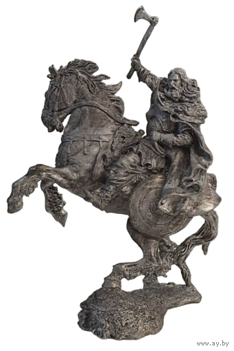 Оловянная фигурка статуэтка Викинг на коне, 1 век н.э.