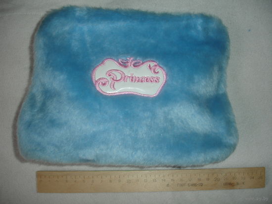 Косметичка сумочка для маленькой принцессы из голубого меха