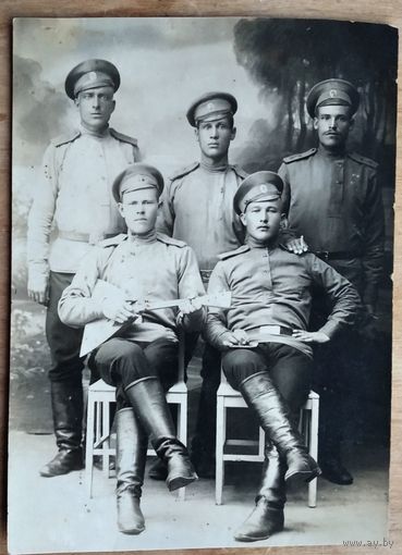 Групповое фото солдат РИА. До 1917 г.