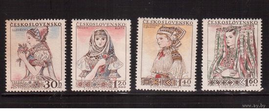 Чехословакия-1956,(Мих.994-997) , ** , Костюмы(2)