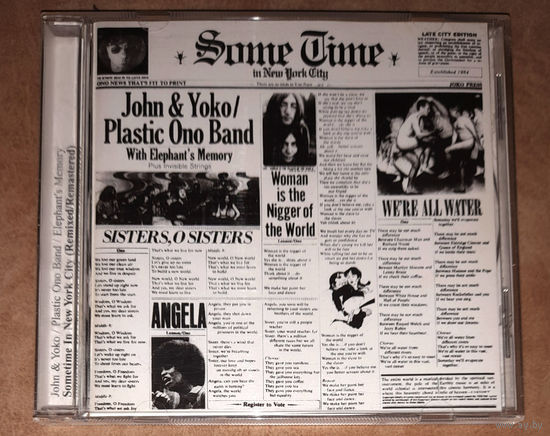 John & Yoko / Plastic Ono Band With Elephants Memory Plus Invisible Strings – "Some Time In New York City" 1972 (Audio CD) Remastered 2005