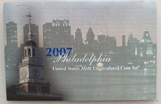 США. Годовой набор монет 2007г.Филадельфия.