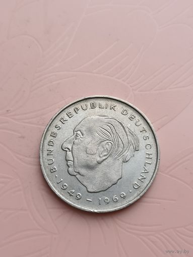 Германия 2 марки    Теодор Хойс 1972г(6)