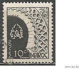 Французское Марокко. Декор ворот крепости г.Рабат. 1949г. Mi#296.