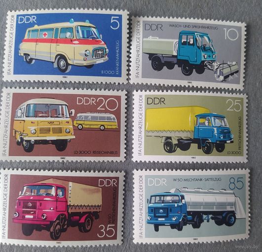 ГДР 1982 история автостроения, грузовые машины.