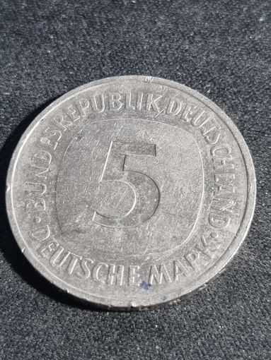 Германия  5 марок 1992 G