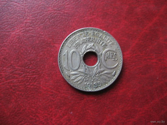 10 сантимов 1935 год Франция