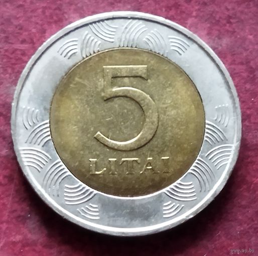 Литва 5 лит, 1998-2014