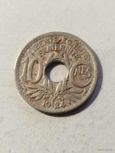 Франция 10 сантим 1924
