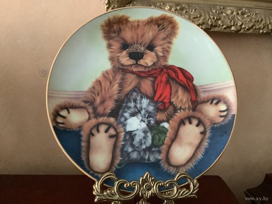 Тарелка коллекционная Мишка Тедди Англия винтаж