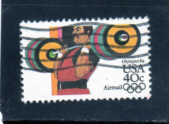 США.Спорт.Штанга.Олимпийские игры.Сараево.1984.