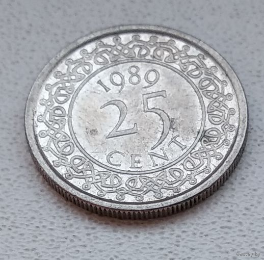 Суринам 25 центов, 1989 6-11-38