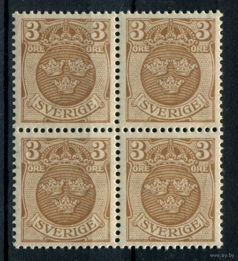 Швеция - 1911/19г. - герб, 3 Ore - 1 кварт - MNH. Без МЦ!