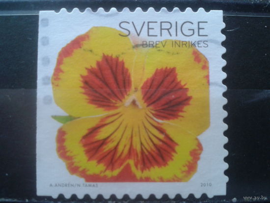 Швеция 2010 Цветок Михель-1,2 евро гаш