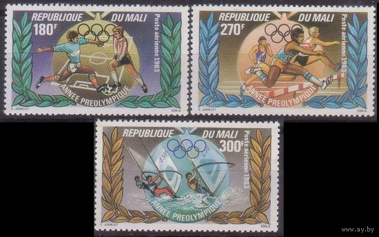 1983 Мали 949-951 Олимпийские виды игр,Футбол 4,50 евро