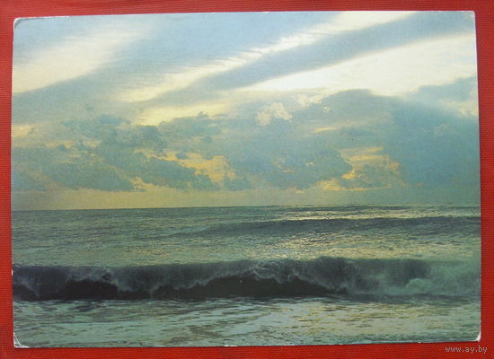 Вечер на море. Чистая. 1986 года. Фото Панова. 1629.