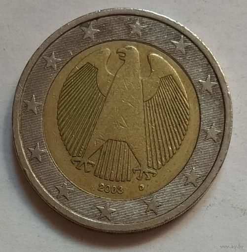 Германия 2 евро 2003 г. D