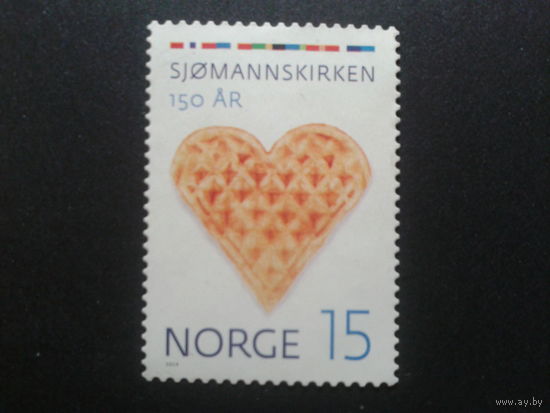 Норвегия 2014 150 лет норвежской церкви Mi-3,5 евро гаш.