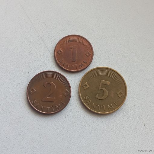 3 монеты Латвии