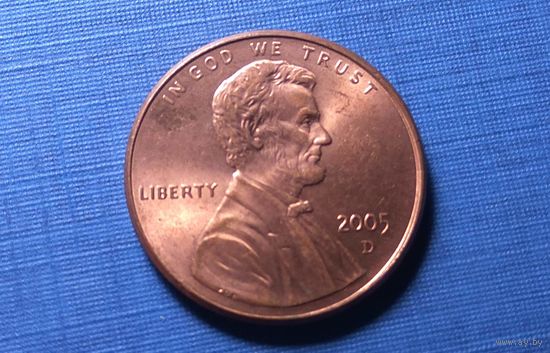 1 цент 2005 D. США.