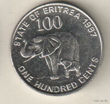 Эритрея 100 цент 1997