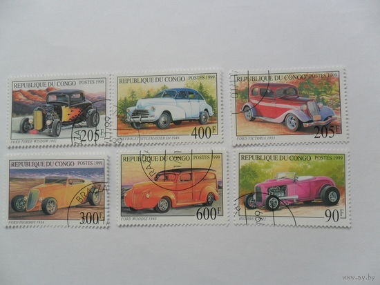 Конго, автомобили 6 марок 1999г