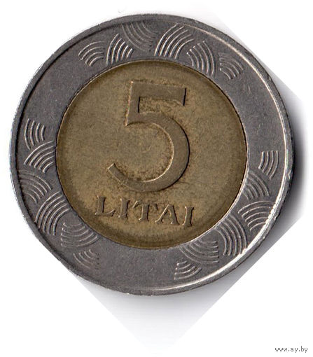 Литва. 5 лит. 1999 г.