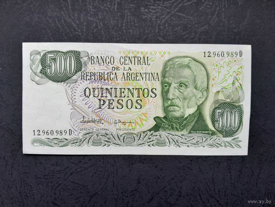 500 песо 1977-1982 года. Аргентина. UNC