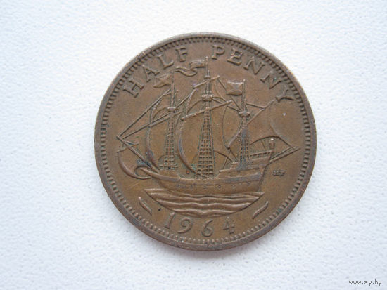Half Penny 1964 (Великобритания) Елизавета II