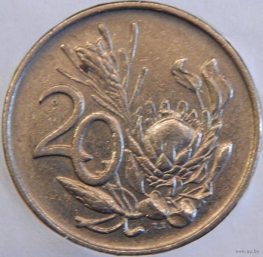 Южная Африка 20 центов 1974 год