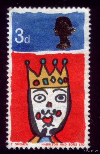 1 марка 1966 год Великобритания 442