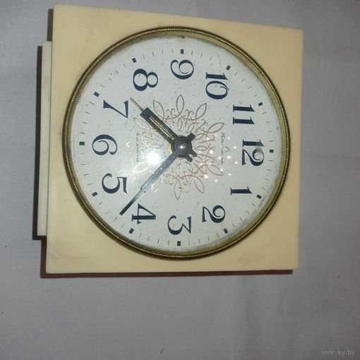 Часы настольные, часы СССР, Янтарь