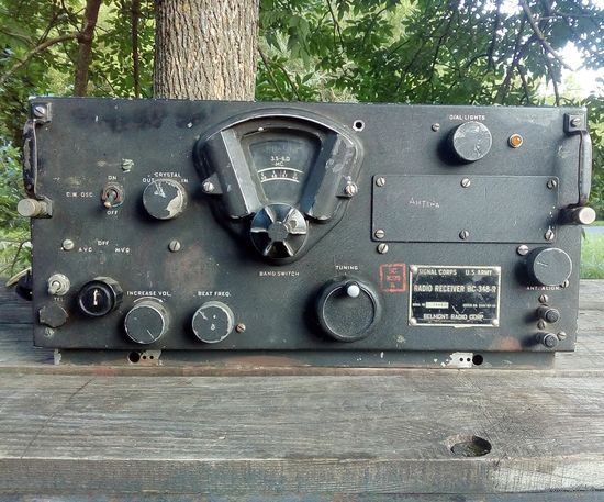 Знаменитый BC-348-R Radio receiver U.S. Army WW2 КВ радиоприемник