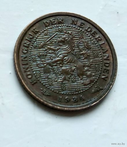 Нидерланды 1/2 цента, 1934 1-11-16